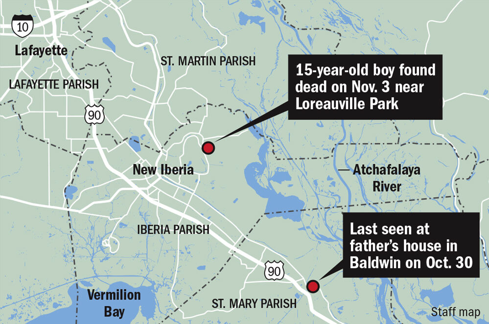 Map: 15-year-old boy found dead
